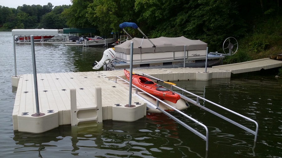 EZ Dock Floating Dock Kayak Launch - At Ease Dock & Lift