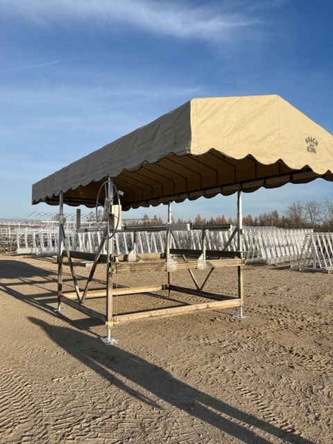 Stock # (2398) Beach King Pontoon Lift with 26″ Canopy – $7,995
