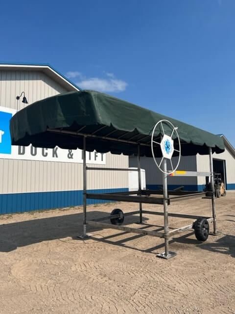 Stock # (2321) Shorestation Boat Lift with 22′ Canopy – $3,295