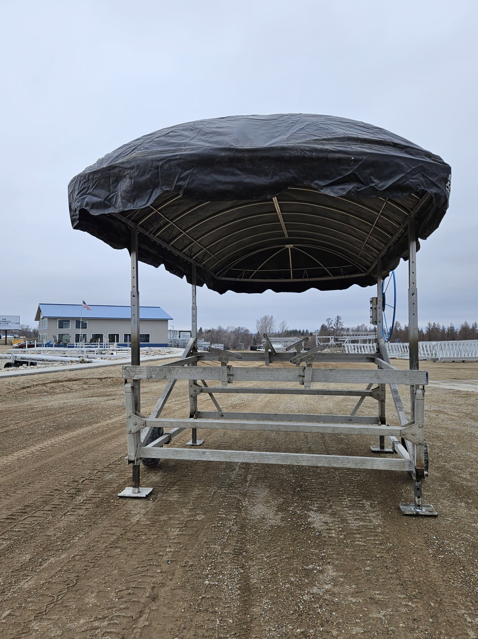 STOCK # (2549) NEWMANS BOAT LIFT WITH 24′ CANOPY – $2,995 - At Ease ...