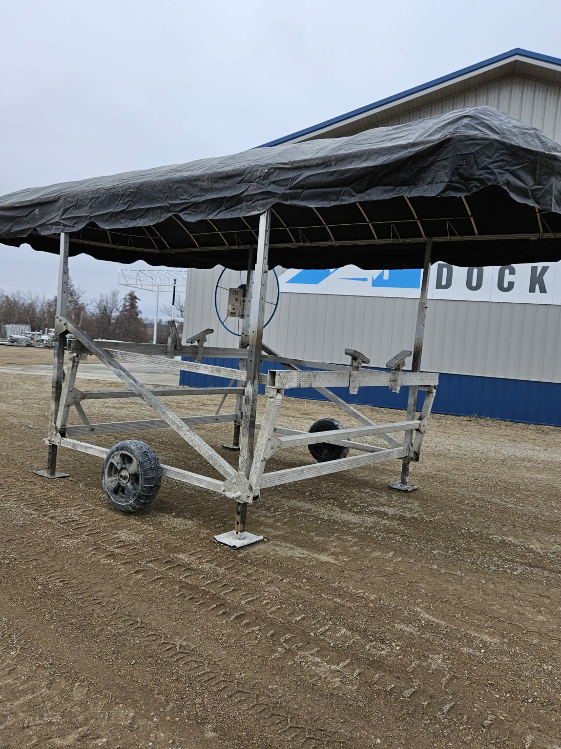 STOCK # (2549) NEWMANS BOAT LIFT WITH 24′ CANOPY – $2,995 - At Ease ...